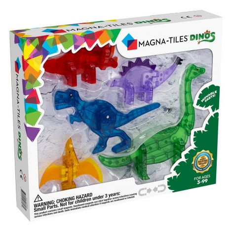 Magna Tiles Dinos, set 5 figurine magnetice - imagine 7